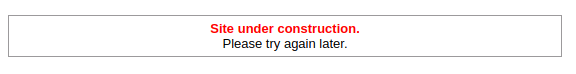 Стандарт от Битрикс Site under construction, Please try again later Стандарт от Битрикс Site under construction, Please try again later