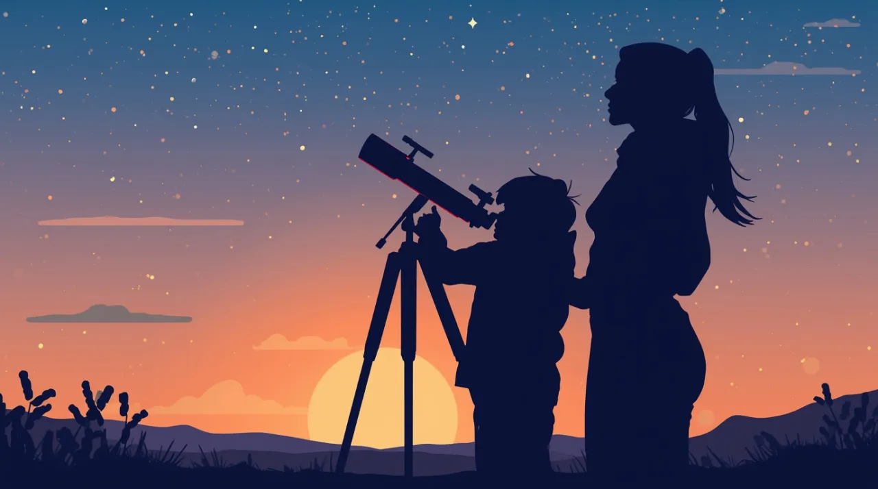Женщина с ребенком смотрят в телескоп.jpg