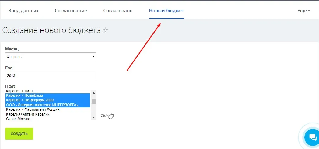Механизм создания нового бюджета