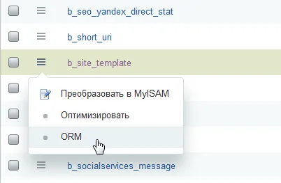 Автоматическое создание ORM-классов