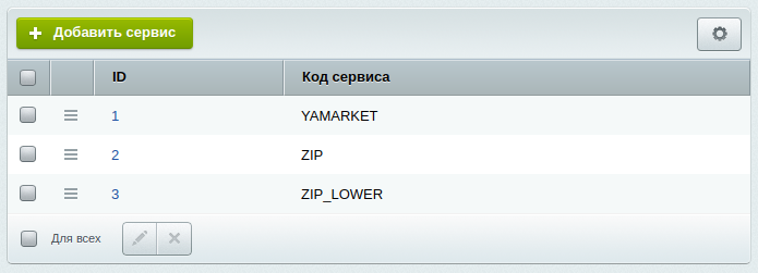 Добавление сервисов Добавление сервисов
